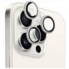 FIXED Camera Glass tvrdené sklá s hliníkovým rámčekom na ochranu šošoviek zadného fotoaparátu pre iPhone 16 Pro / 16 Pro Max - strieborná FIXGC2-1402-WH - možnosť vrátiť tovar ZADARMO do 30tich dní