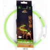Obojok DUVO+ LED Svietiaci dog zelený nylonový 65 cm