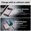 Intenso MW5000 Magnetic Powerbank 5000 mAh - kompatibilná s MagSafe, bezdrôtové nabíjanie 15W, USB-C PD 20W, plochá a kompaktná - testovaná v Nemecku - Rosé, 5000 mAh, lítium polymérová (LiPo), dodávk
