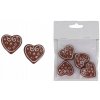 Dekorácia srdiečko 4 ks X5073