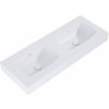 Elita Dimple umývadlo 121x46 cm obdĺžnik klasické umývadlo-dvojité biela RE041200025290