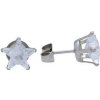 Doria Náušnice strieborné hviezdičky so zirkónom C083