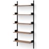 New Works Policová zostava Wall Shelf 1900, walnut/black