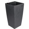 Delto Stone samozavlažovací kvetináč 25 x 46 cm antracitová balenie 1 ks