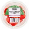 Tesco Marinovaná červená cherry paprika plnená čerstvým syrom s paprikovou pastou 90 g