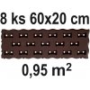 Prosperplast PAD IKRT1 60 x 20 x 2,5 cm hnedá 1 ks