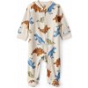 CARTER'S Overal na zips fleece Sleep & Play khaki Dino chlapec 6m/veľ.68