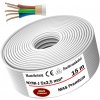 MAS-Premium Kábel odolný pČervenái vlhkosti Napájací kábel Kábel s plášťom 15 m NYM-J 5x2,5 mm² Elektrický kábel