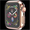 Silikónové puzdro s fóliou pre Apple Watch series SE/6/5/4 (40 mm) Farba: Ružovo zlatá