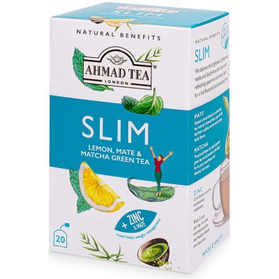 Ahmad Tea SLIM citrón maté & matcha 20 x 1,5 g