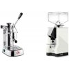La Pavoni Professional Lusso + Eureka Mignon Silenzio, CR white