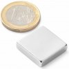 SOLLAU Neodymový magnet hranol 20x20x5 mm, N42, ponikelovaný