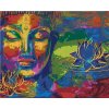 Zuty Diamantové maľovanie DÚHOVÝ BUDDHA 40x50 cm vypnuté plátno na rám