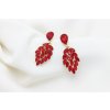 Pinky Club Kamienkové náušnice Leaf red
