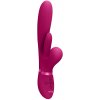 VIVE Kura Thrusting G-Spot with Flapping Tongue and Pulse Wave Stimulator Pink