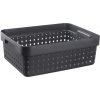 Plastový košík SEOUL 6024 – organizér 27x36x13 cm – čierná - NHG 15-6024-ce