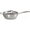 Le Creuset - Panvica nerezová s pokrievkou 24 cm a rúčkou, 3,3 l, 3-PLY