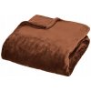 Prikrývka Atmosphera polyester 130 cm x 180 cm hnedá