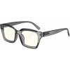 GLASSA Blue Light Blocking Glasses PCG 014, +0,00 dio, šedé transparentné
