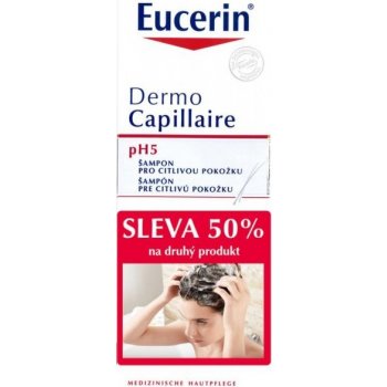 Eucerin DermoCapillaire pH5 šampón na vlasy 2 x 250 ml darčeková sada od  16,2 € - Heureka.sk