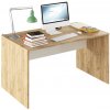 Tempo Kondela PC stôl, dub artisan/biela, RIOMA TYP 11