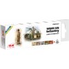 ICM Acrylic paint set for WWII US Infantry 6 x 12 ml