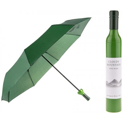 61-1841 deštník ve tvaru lahve zelený