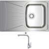 Teka STARBRIGHT 45 E-XN 1B 1D X nerezová oceľ + Teka IN 938 CR chróm