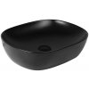 Oltens Hamnes umývadlo 49x39.5 cm oválny pultové umývadlo čierna 40800300