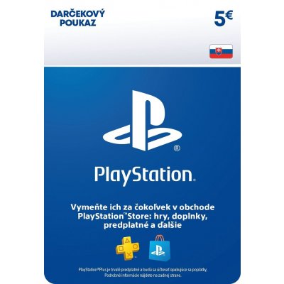 PlayStation Store predplatená karta 5 €