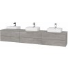 Dreja Kúpeľňová skrinka MODULE SZZ6 240 umývadlo Joy 3 - D01 Betón / D01 Betón / Stred + Pravé