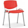 Antares Jednacia stolička TONY, červená, konštrukcia chrómovaná