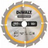 DeWALT DT1948 pilový kotouč CONSTRUCTION pro ruční kotoučové AKU pily na dřevo s hřebíky, 165 x 20 mm, 16 zubů