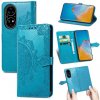 Peňaženkové kožené puzdro MANDALA na Huawei P50 - Modrá
