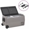 Chladiaci box s kolieskom a adaptérom čierno-sivý 50 l PP a PE-ForU-3154639