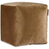Giftdecor Zamatový taburet, 30 × 30 cm, hnedý