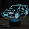 Beling 3D lampa, mitsubishi EVO6 ,7 farebná Y28