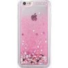 Heart liquid glitter pevný kryt pre Apple iPhone 6 Plus/6S Plus Farva: Ružová