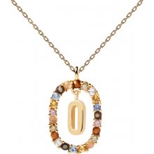 PDPAOLA Krásny pozlátený náhrdelník písmeno "O" letters CO01-274-U