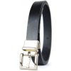 Kožený dámsky opasok ELEGANT GOLD, šírka 2.5cm - Čierna (VELEGANT-GOLD-CI)