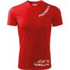FOOTBALL nápis šikmo - Pánske tričko Fantasy športové - 3XL ( Červená )