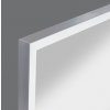 LED zrkadlo RAMA, strieborná 60cm 80cm