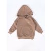 I love milk detská mikina s kapucňou béžová