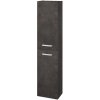 Dreja Vysoká skriňa DOOR SV1D2 35 - D16 Tmavý betón / Úchytka T01 / D16 Tmavý betón / Levé