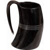 Lord of Battles Originální Vikingský korbel z pravého rohu – ručně dělaný půllitr (500-600ml)