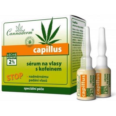 Cannaderm Capillus stimulačné serum na vlasy s kofeínom 8 x 5 ml