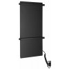 Sapho ELMIS elektrický sušiak uterákov 400x800 mm, 120 W, hliník, čierny mat EB430