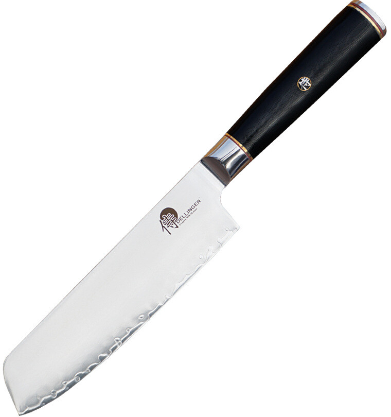 Dellinger Japonský nôž NAKIRI OKAMI 17 cm, čierna