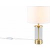 TRIO Reality R51711008 GRAZIA stolná lampička 1xE14 V330mm mosadzná matná, biela