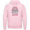 AWDis Hoodie Mikina - Pozitívna myseľ, život - Bábätkovská ružová - L - Pánske